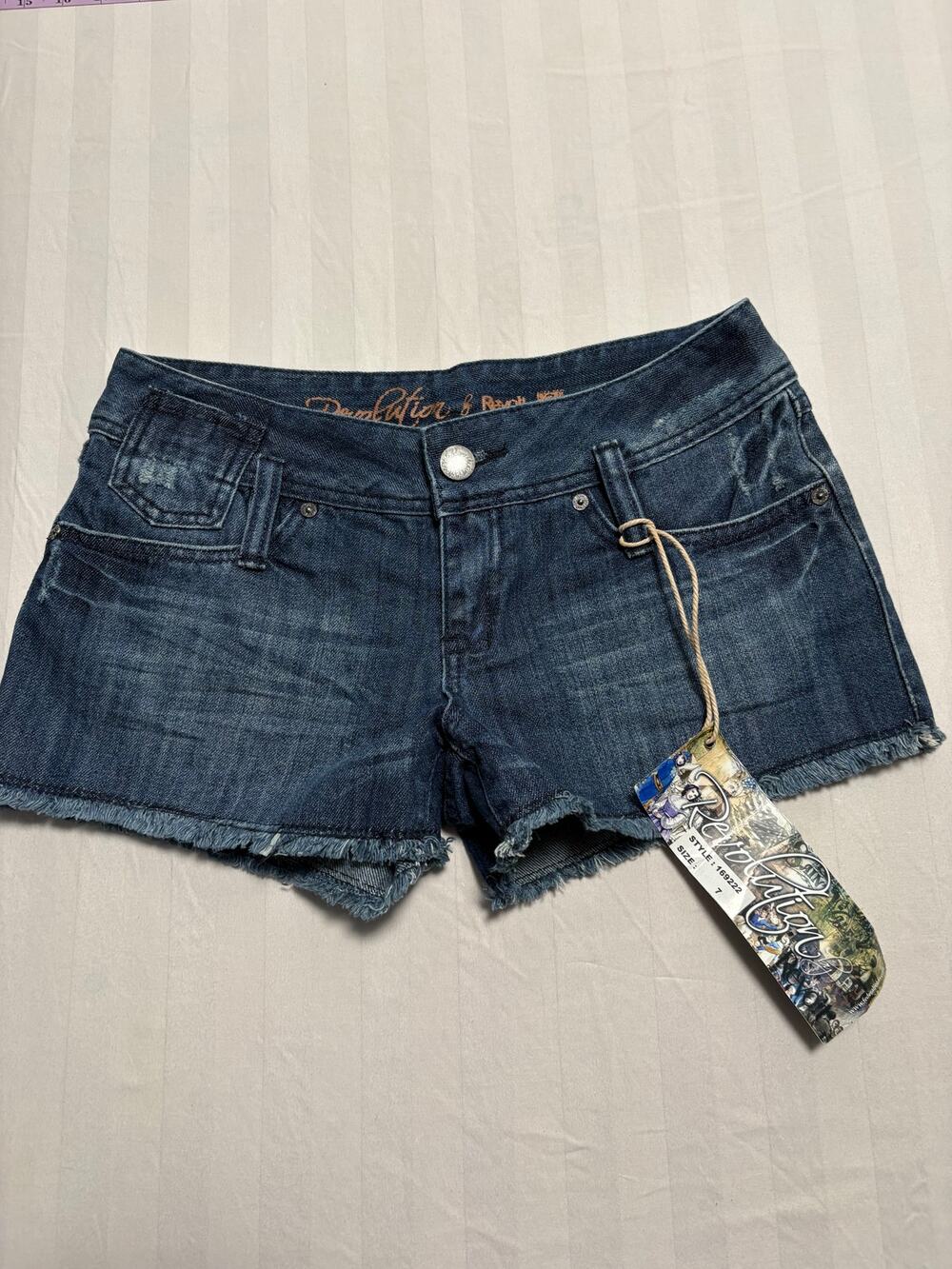 Revolution Denim Frayed Hem Shorts NWT Size 7
